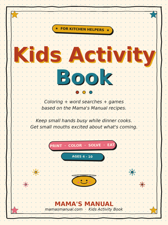 Mama's Manual — Kids Activity Book printable cover