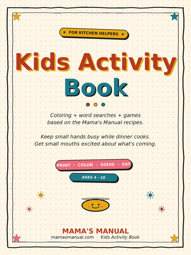 Mama's Manual — Kids Activity Book printable cover